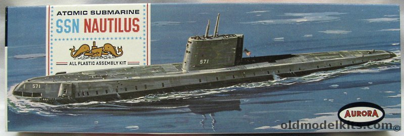 Aurora 1/242 Atomic Submarine SSN Nautilus SSN-571, 708-100 plastic model kit